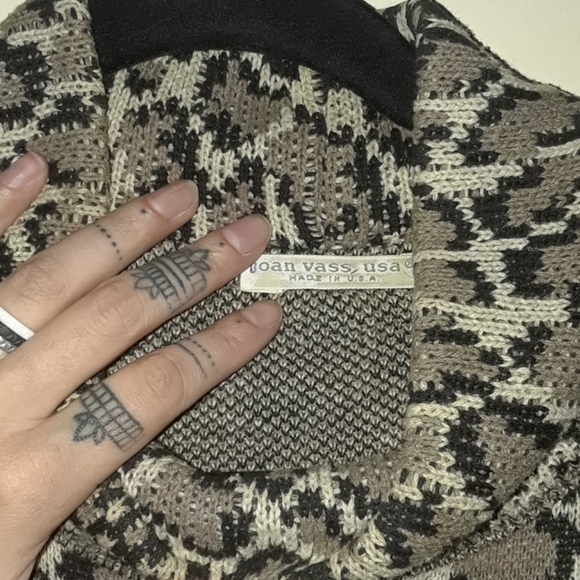 Vtg leopard print sweater dress - Picture 4 of 5